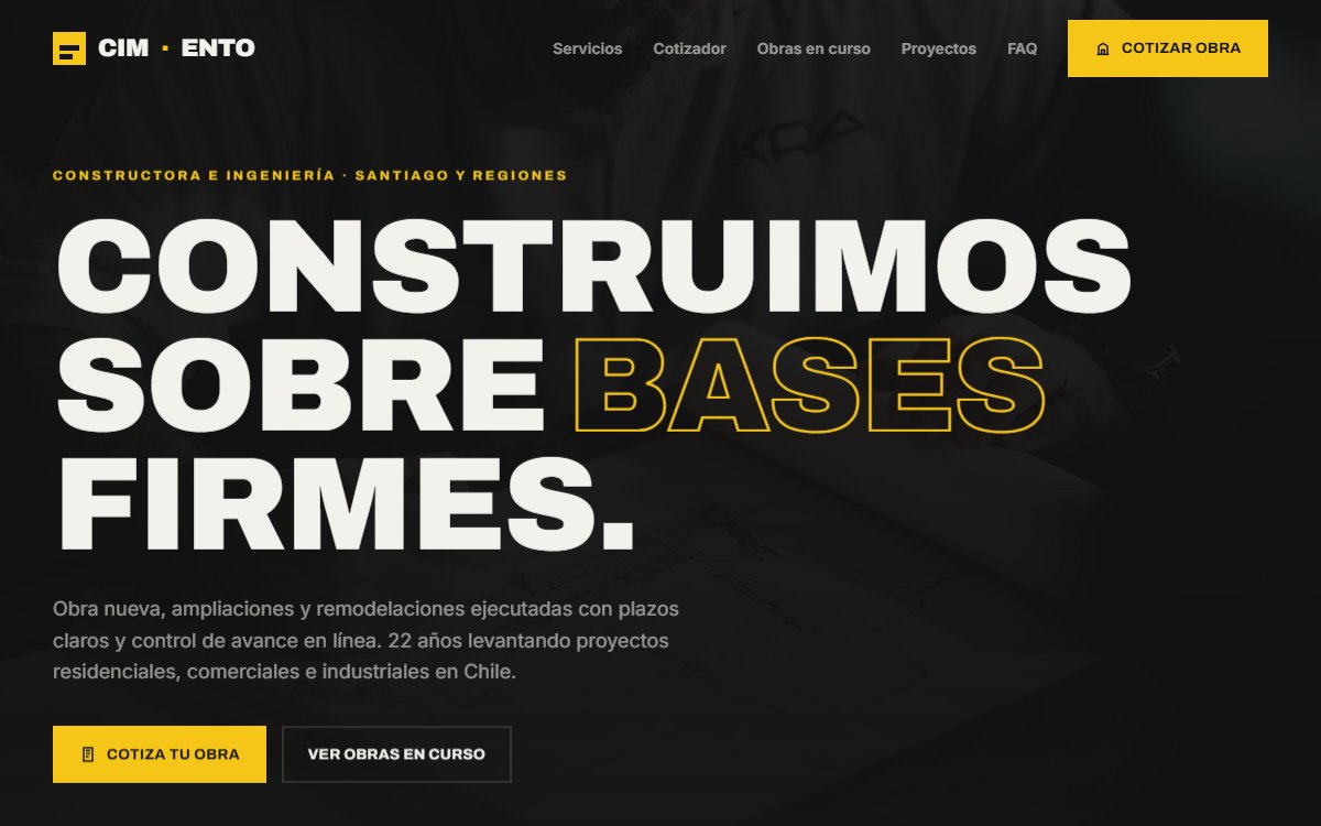 Demo web: Cimiento (Constructora)