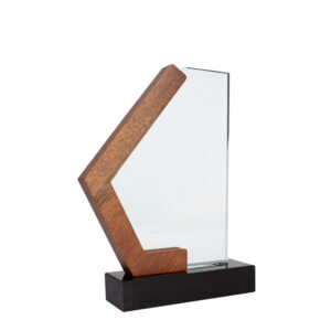 Trofeo Galvano de Madera, Mármol y Cristal «Mercx»