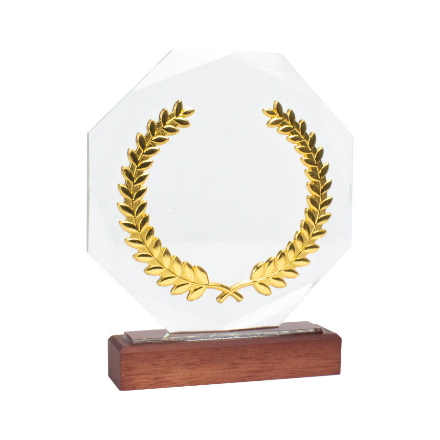 Trofeo Galvano de Madera, Cristal y Acero «Phelps» - Imagen 2