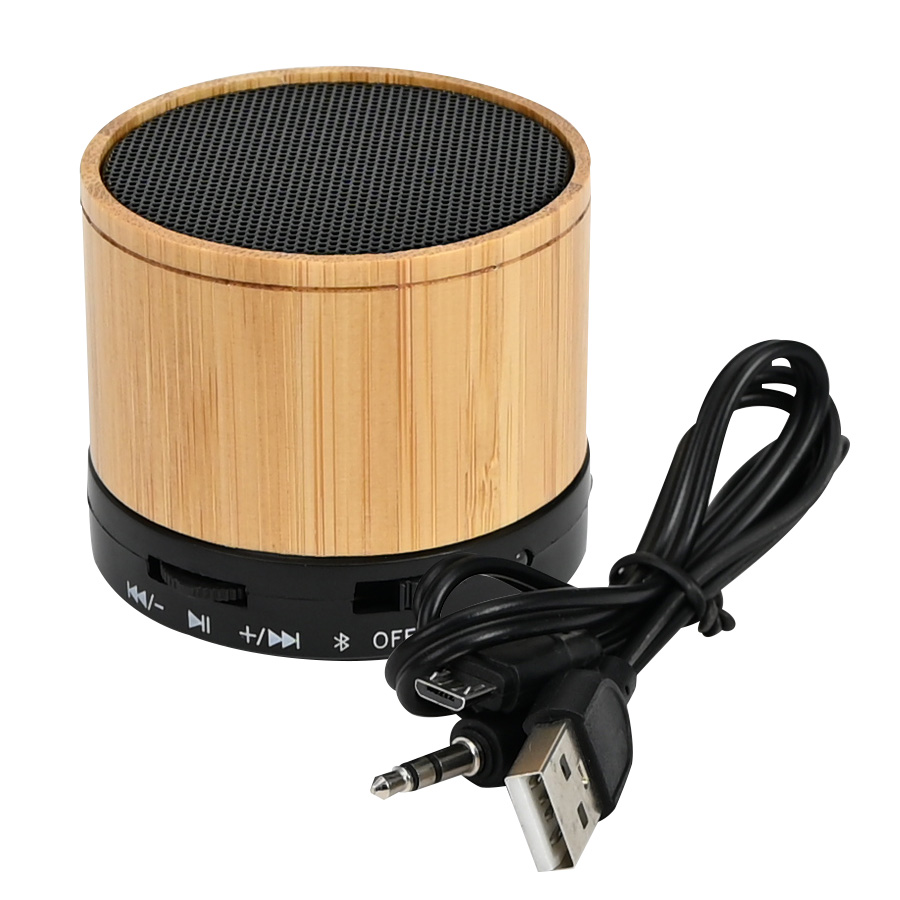 Parlante Altavoz Bluetooth de Bamboo «WAVE» - Imagen 2
