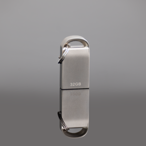 USB 2.0 Mini-Pendrive «Lock» de Acero inoxidable 32GB