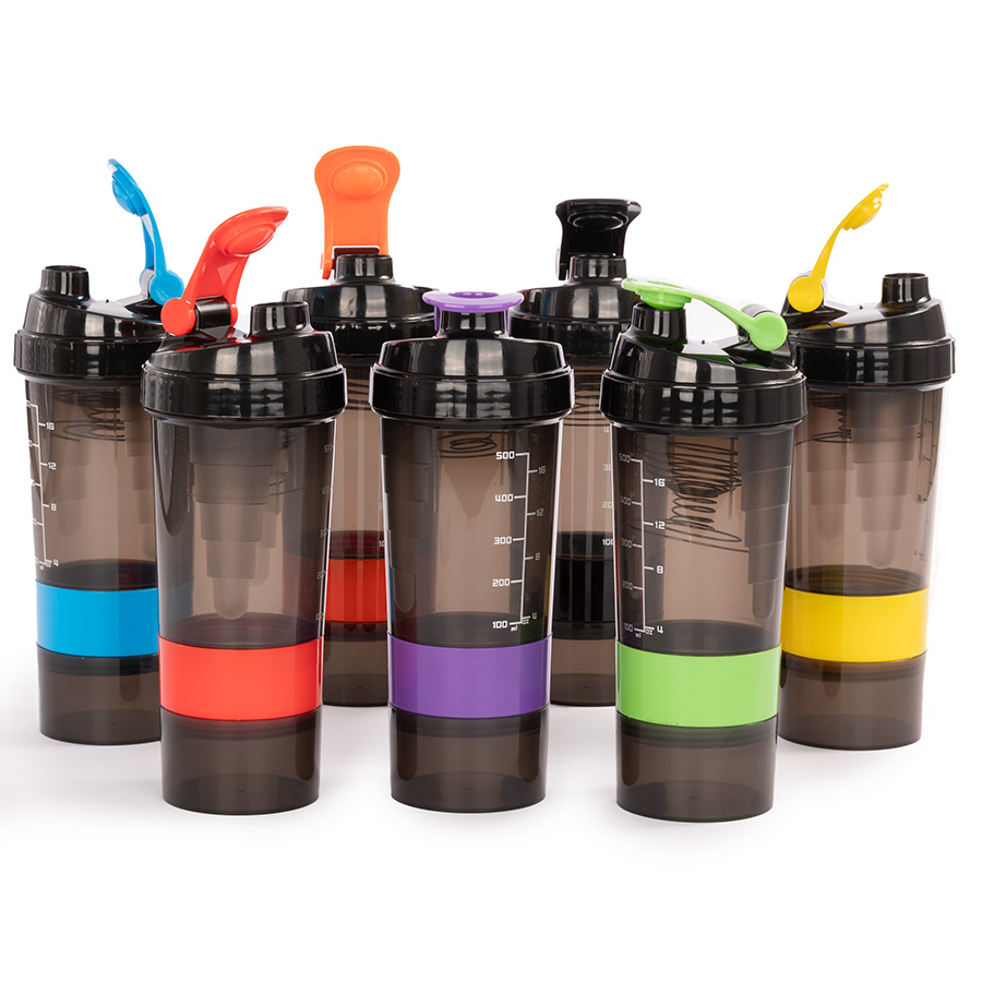 Vaso Gym para batidos proteína «SHAKE», con 4 compartimentos. - Imagen 2