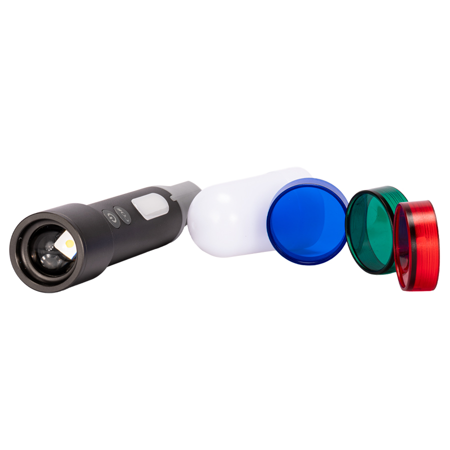USB Linterna Táctica y lámpara recargable «HOOK» 15-en-1 - Imagen 3