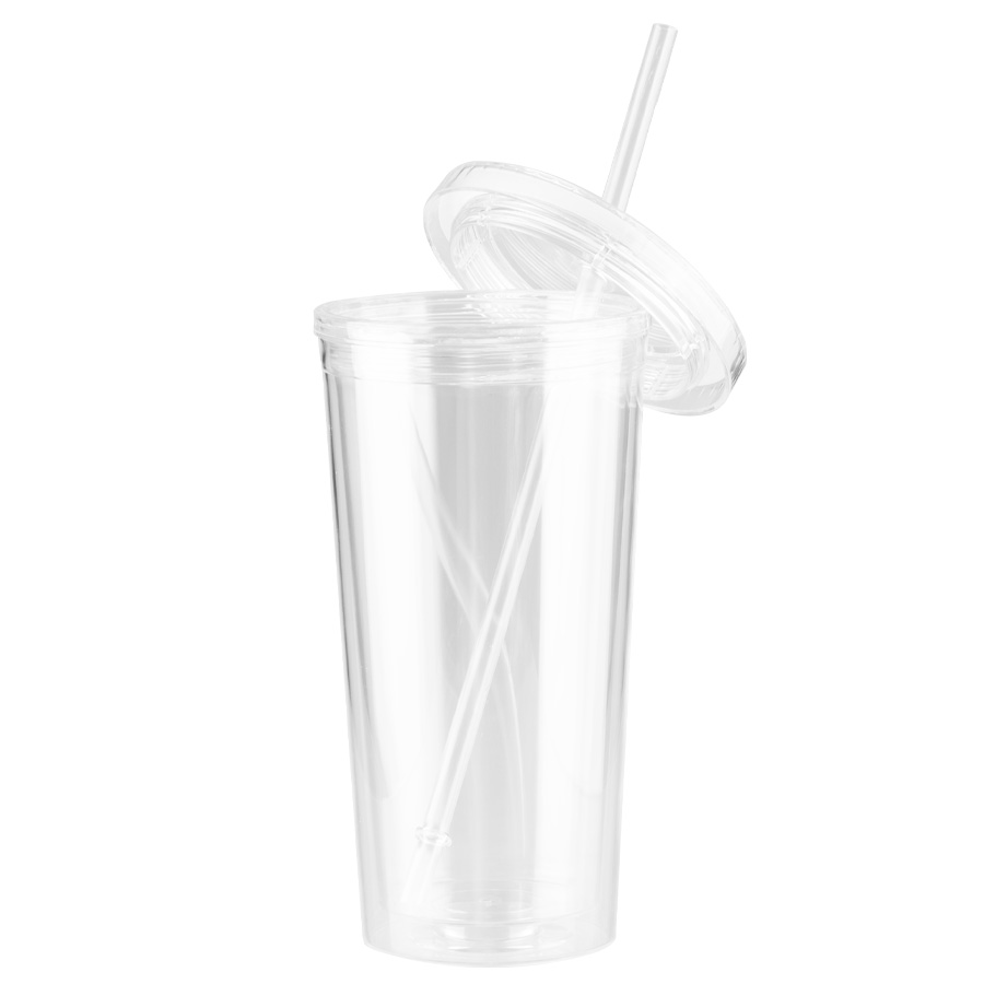 Vaso plástico doble pared aislante 600cc - Imagen 2