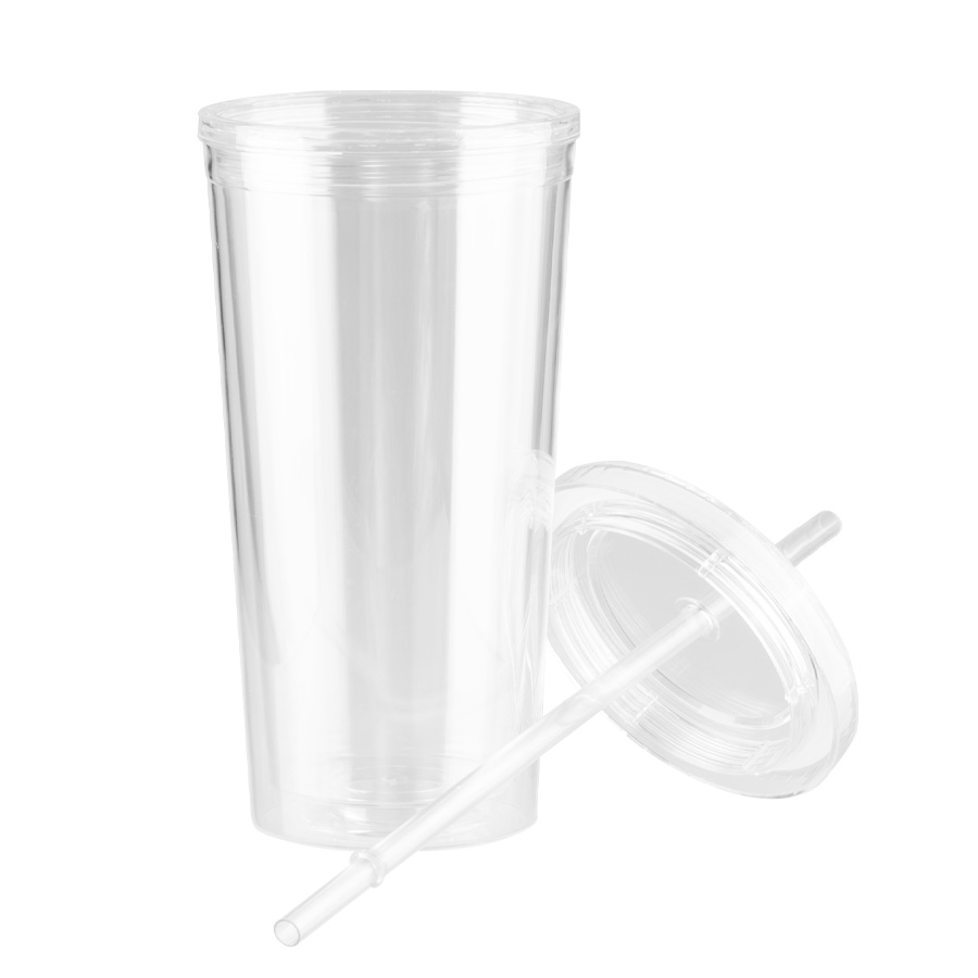 Vaso plástico doble pared aislante 600cc - Imagen 3