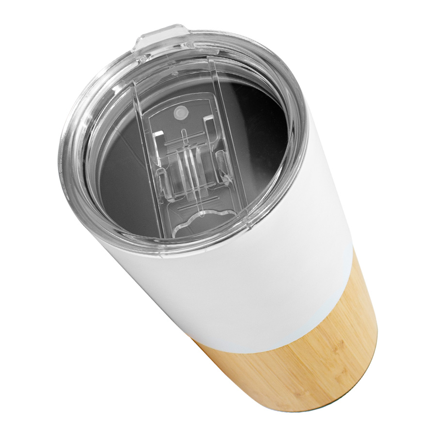 Mug metálico/bamboo «AURUS» 500cc - Imagen 4