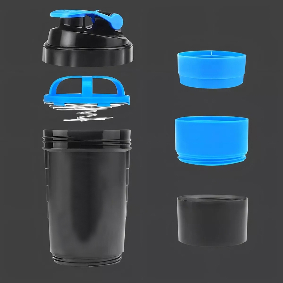 Vaso Gym para batidos proteína «SHAKE», con 4 compartimentos. - Imagen 3