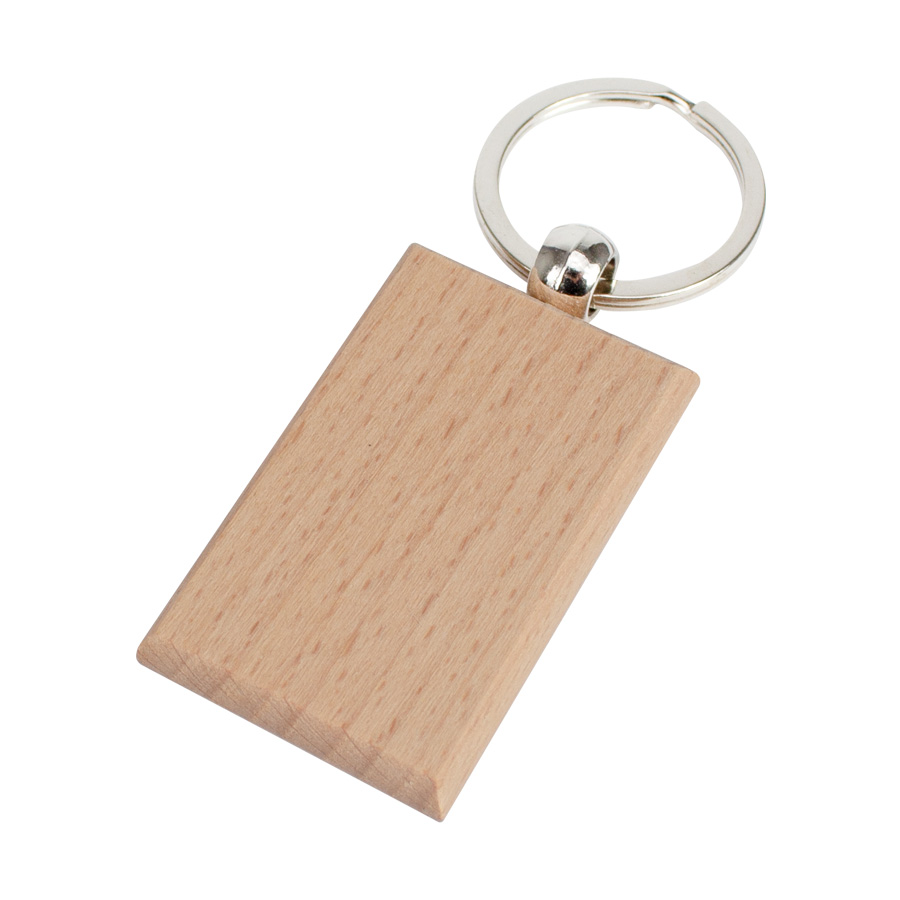 Llavero Rectangular de Madera - Imagen 2