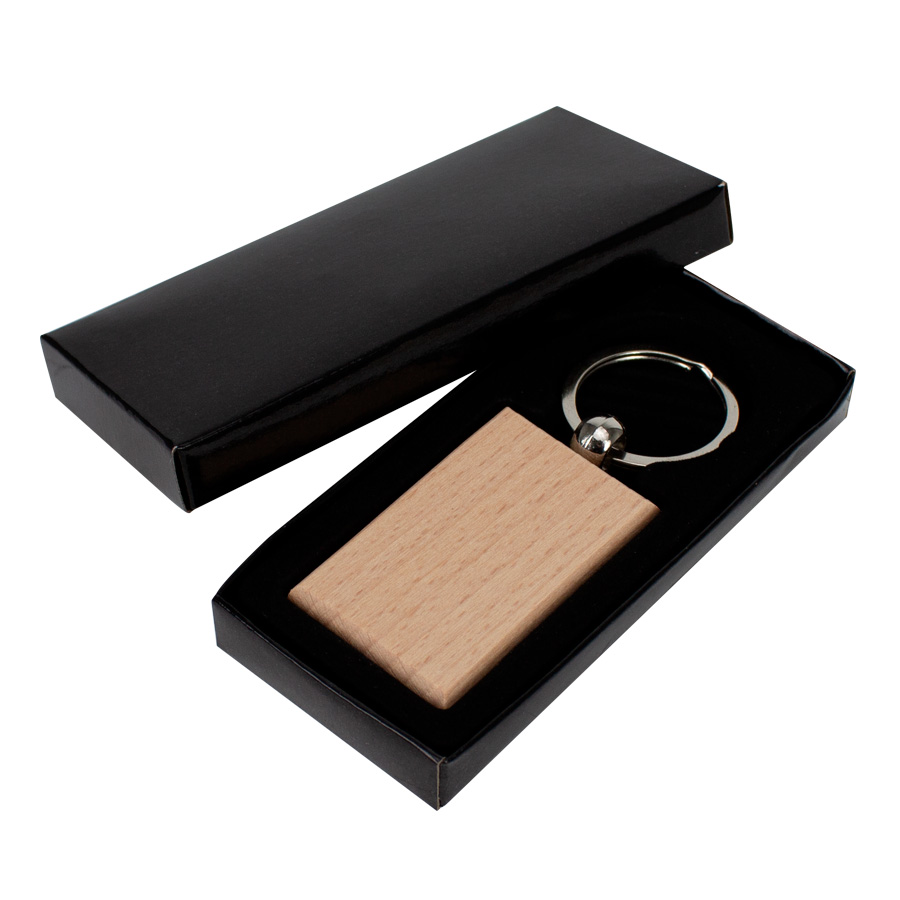 Llavero Rectangular de Madera - Imagen 3