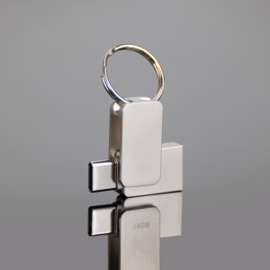 USB 3.0 Mini-Pendrive «Giro» de Acero inoxidable 16GB