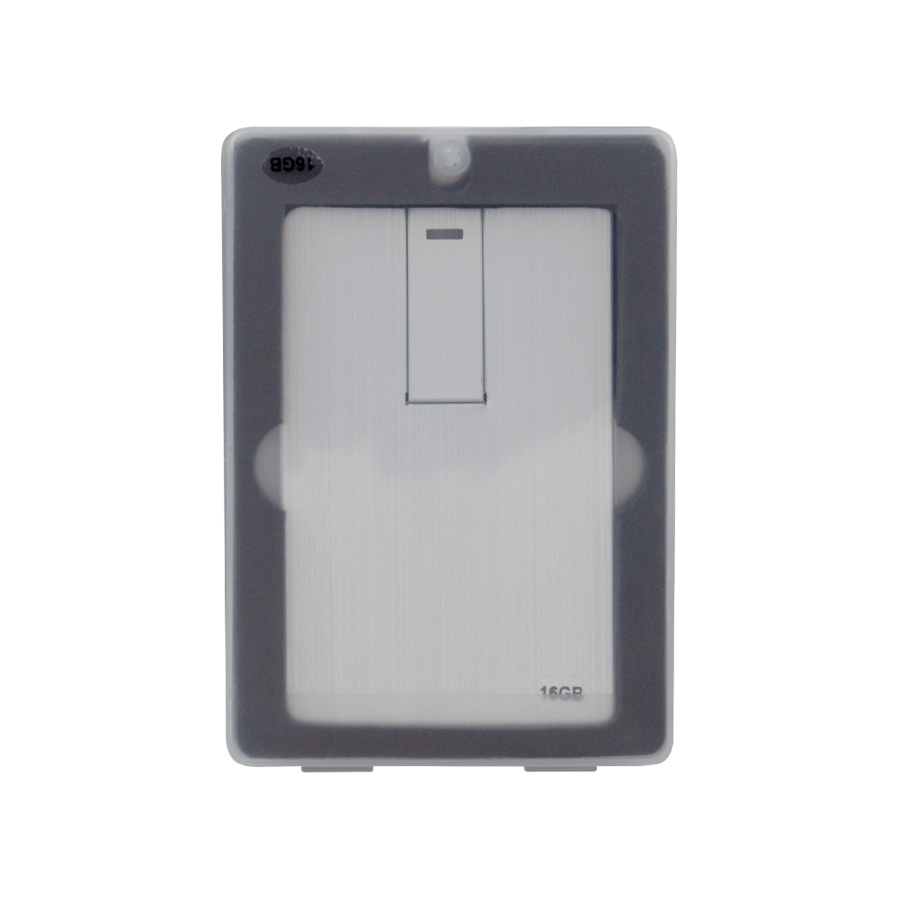 USB Pendrive 16GB Credit Card plateado. - Imagen 4