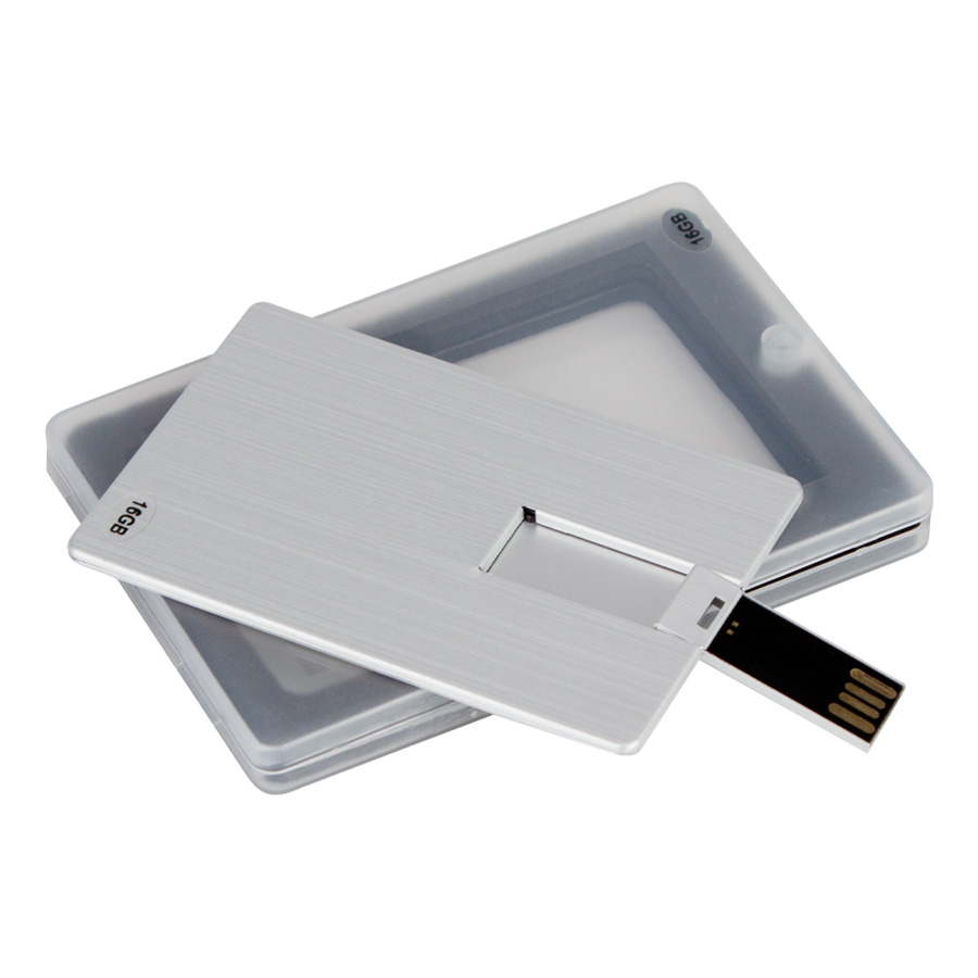 USB Pendrive 16GB Credit Card plateado. - Imagen 5