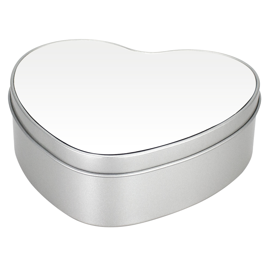 Caja Metálica Corazón Sublimación - Imagen 2