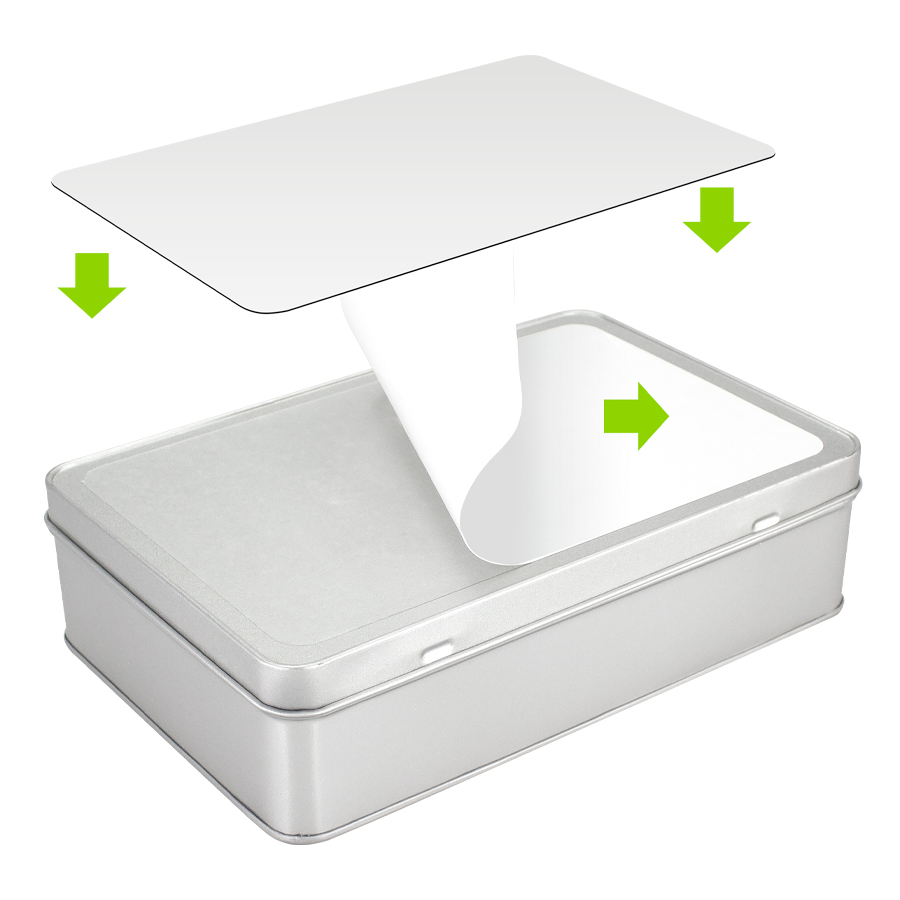 Caja Metálica Rectangular Sublimación - Imagen 3