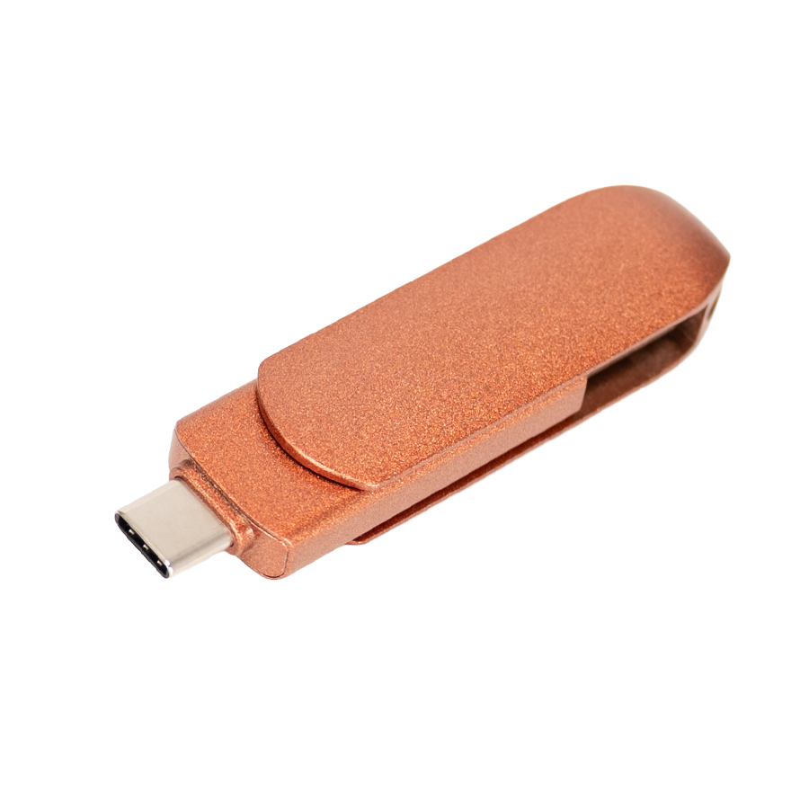 Pendrive giro encobrizado OTG USB 3.0 / Type C, 64GB - Imagen 4